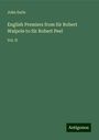 John Earle: English Premiers from Sir Robert Walpole to Sir Robert Peel, Buch