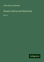 John Henry Newman: Essays Critical and Historical, Buch