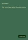 William Bury: The power and speed of steam vessels, Buch