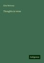 Eliza Mulvany: Thoughts in verse, Buch