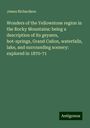 James Richardson: Wonders of the Yellowstone region in the Rocky Mountains: being a description of its geysers, hot-springs, Grand Cañon, waterfalls, lake, and surrounding scenery: explored in 1870-71, Buch