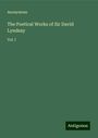 Anonymous: The Poetical Works of Sir David Lyndsay, Buch