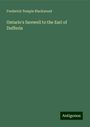 Frederick Temple Blackwood: Ontario's farewell to the Earl of Dufferin, Buch