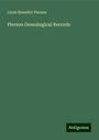 Lizzie Benedict Pierson: Pierson Genealogical Records, Buch