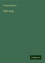 Thomas Helmore: Plain song, Buch