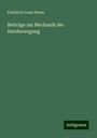 Friedrich Louis Hesse: Beiträge zur Mechanik der Herzbewegung, Buch