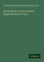 Julius Stockhausen: Der Buchstabe G und die sieben Regeln des Herrn H. Dorn, Buch