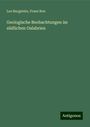 Leo Burgstein: Geologische Beobachtungen im südlichen Oalabrien, Buch