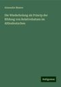 Alexandre Maurer: Die Wiederholung als Princip der BIldung von Relativshatzen im Althodeutschen, Buch