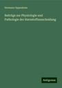 Hermann Oppenheim: Beiträge zur Physiologie und Pathologie der Harnstoffausscheidung, Buch