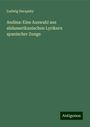 Ludwig Darapsky: Andina: Eine Auswahl aus südamerikanischen Lyrikern spanischer Zunge, Buch