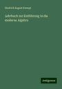 Diedrich August Klempt: Lehrbuch zur Einführung in die moderne Algebra, Buch