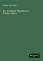 Rudolf Gerstacker: Zur Kenntniss des primären Nierenkrebses, Buch