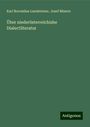 Karl Boromäus Landsteiner: Über niederösterreichishe Dialectliteratur, Buch