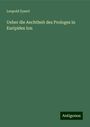 Leopold Eysert: Ueber die Aechtheit des Prologes in Euripides Ion, Buch