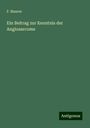 F. Maurer: Ein Beitrag zur Kenntnis der Angiosarcome, Buch