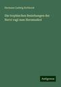 Hermann Ludwig Eichhorst: Die trophischen Beziehungen der Nervi vagi zum Herzmuskel, Buch