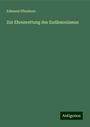 Edmund Pfleiderer: Zur Ehrenrettung des Eudämonismus, Buch