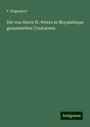 F. Hilgendorf: Die von Herrn W. Peters in Moçambique gesammelten Crustaceen, Buch