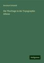 Bernhard Schmidt: Die Thorfrage in der Topographie Athens, Buch