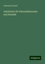 Johannes Conrad: Jahrbücher für Nationalökonomie und Statistik, Buch