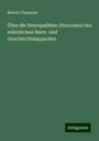 Robert Ultzmann: Über die Neuropathien (Neurosen) des männlichen Harn- und Geschlechtsapparates, Buch