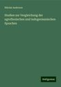 Nikolai Anderson: Studien zur Vergleichung der ugrofinnischen und indogermanischen Sprachen, Buch