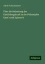 Jakob Frohschammer: Über die Bedeutung der Einbildungskraft in der Philosophie Kant's und Spinoza's, Buch