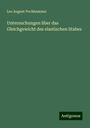 Leo August Pochhammer: Untersuchungen über das Gleichgewicht des elastischen Stabes, Buch