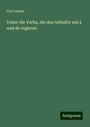 Carl Lorenz: Ueber die Verba, die den Infinitiv mit à und de regieren, Buch