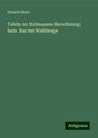 Eduard Heyer: Tafeln zur Erdmassen-Berechnung beim Bau der Waldwege, Buch