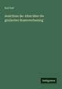 Karl Zell: Ansichten der Alten über die gemischte Staatsverfassung, Buch