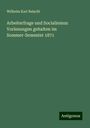 Wilhelm Karl Reischl: Arbeiterfrage und Socialismus: Vorlesungen gehalten im Sommer-Semester 1871, Buch