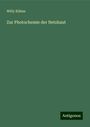 Willy Kühne: Zur Photochemie der Netzhaut, Buch