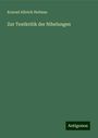 Konrad Albrich Hofman: Zur Textkritik der Nibelungen, Buch