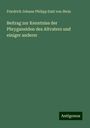 Friedrich Johann Philipp Emil von Stein: Beitrag zur Kenntniss der Phryganeiden des Altvaters und einiger anderer, Buch