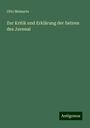 Otto Meinertz: Zur Kritik und Erklärung der Satiren des Juvenal, Buch