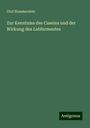 Olof Hammersten: Zur Kenntniss des Caseïns und der Wirkung des Labfermentes, Buch