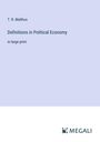 T. R. Malthus: Definitions in Political Economy, Buch