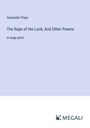 Alexander Pope: The Rape of the Lock; And Other Poems, Buch