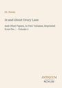 Titel: "In and About Drury Lane". Autor: Dr. Doran. Unten: Logo "ANTIQUM NOVUM" in zwei Farben. Hintergrund: Hell.