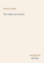 "Blanche Upright, The Valley of Content" in schlichter Schrift, darunter "ANTIQUM NOVUM" als Logo in braun und grau.