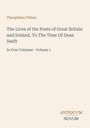 Theophilus Cibber, Titel: "The Lives of the Poets of Great Britain and Ireland", Band 1, Logo: ANTIQUUM NOVUM.