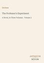 Text: "Duchess, The Professor's Experiment, A Novel, In Three Volumes - Volume 2, ANTIQUUM NOVUM." Schlichtes Design mit hellem Hintergrund.
