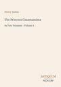 „Henry James“, „The Princess Casamassima“, „In Two Volumes - Volume 1“, mit Verlagslogo „ANTIQUM NOVUM“ darunter.