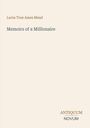 "Lucia True Ames Mead: Memoirs of a Millionaire." Unten rechts: ANTIQUUM NOVUM in einer stilisierten Schrift.