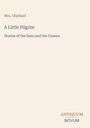 In der Mitte steht: „A Little Pilgrim. Stories of the Seen and the Unseen.“ Unten: „ANTIQUM NOVUM“. Beigefarbener Hintergrund.