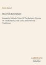 Oben steht "René Basset" gefolgt von "Moorish Literature" und einem Untertitel über Balladen und Traditionen. Unten "ANTIQUM NOVUM".