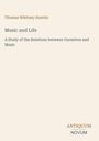 "Thomas Whitney Surette: Music and Life. A Study of the Relations between Ourselves and Music. Logo: ANTIQUUM NOVUM."