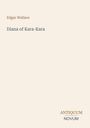 Text: "Edgar Wallace", "Diana of Kara-Kara", "ANTIQUM NOVUM". Minimalistisches Design mit hellem Hintergrund.